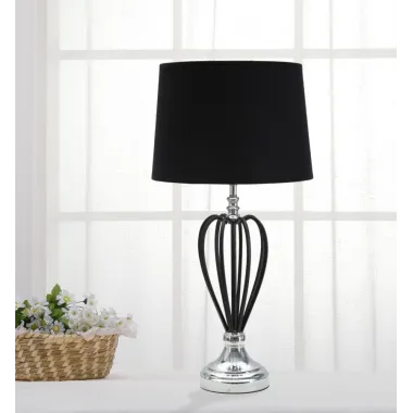 LAMPA STOŁOWA DARKY SILVER 28X56 cm MIN 2